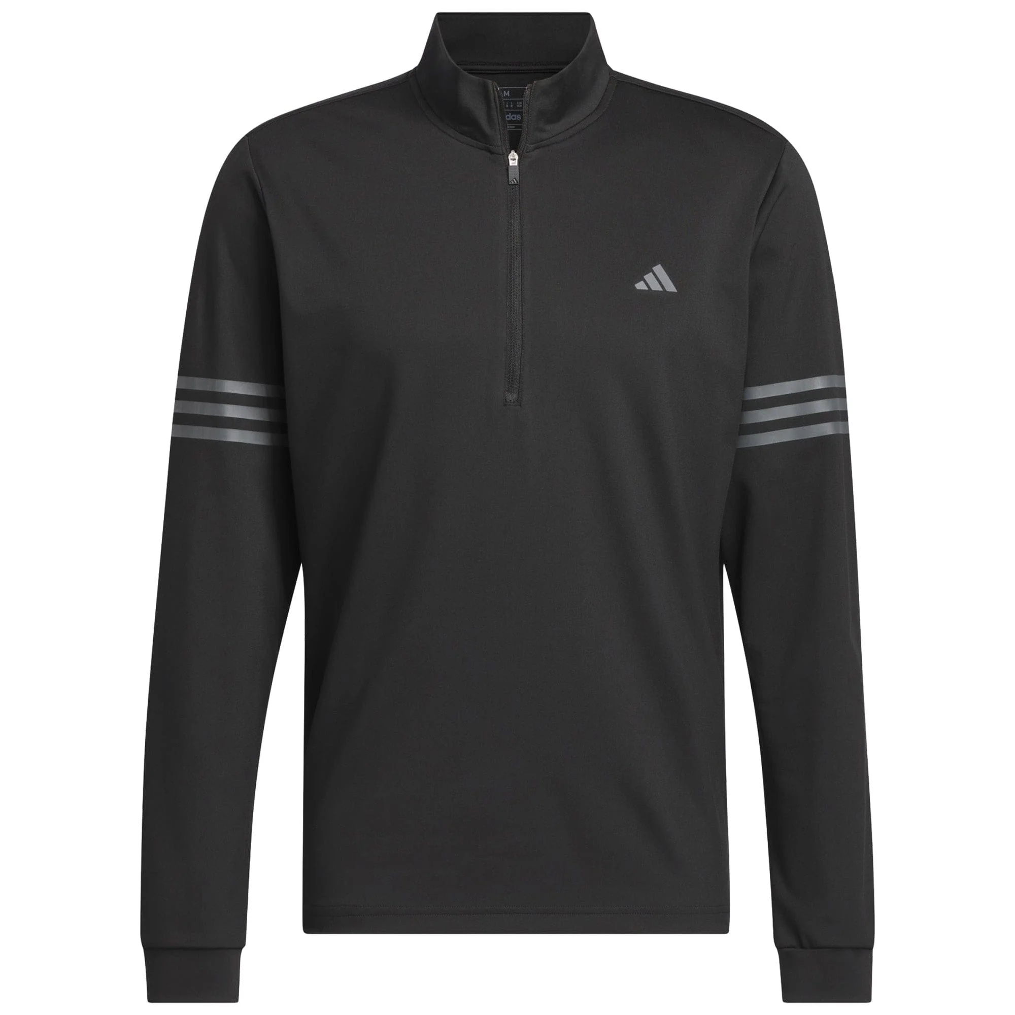 adidas 3-Stripes Half-Zip Top - Black - Image 3