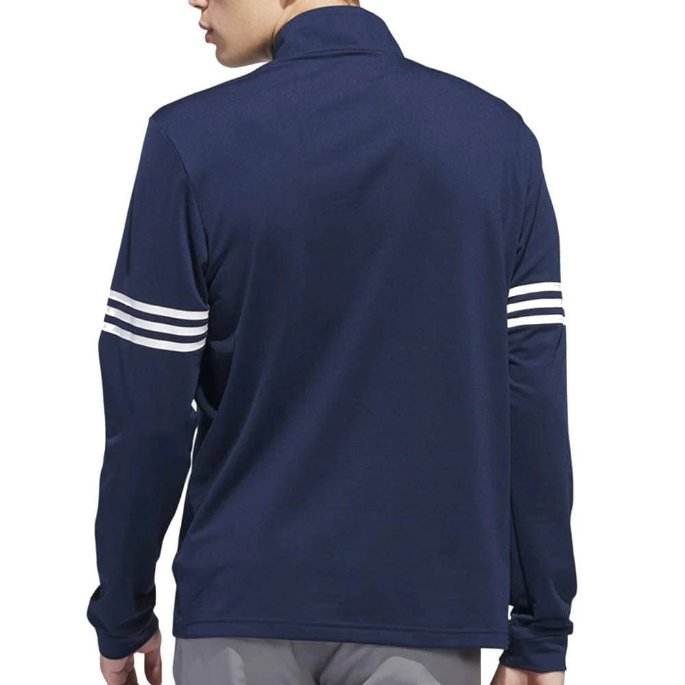 adidas 3-Stripes Half-Zip Top - Collegiate Navy - Image 2