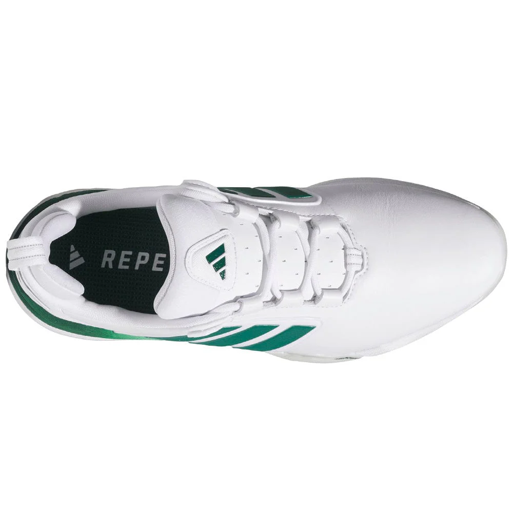 adidas Adipower 26 Waterproof Spiked Shoes - Cloud White/Collegiate Green/Crystal White - Image 3