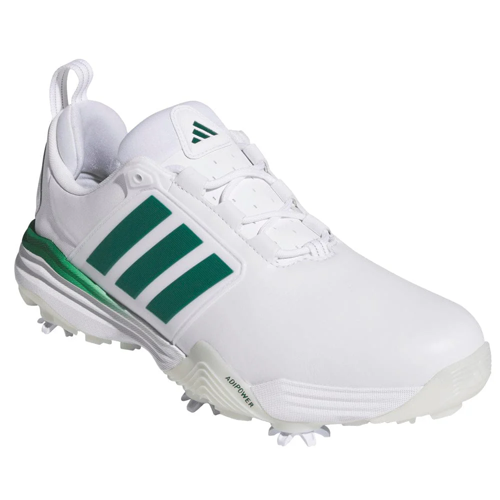 adidas Adipower 26 Waterproof Spiked Shoes - Cloud White/Collegiate Green/Crystal White - Image 5
