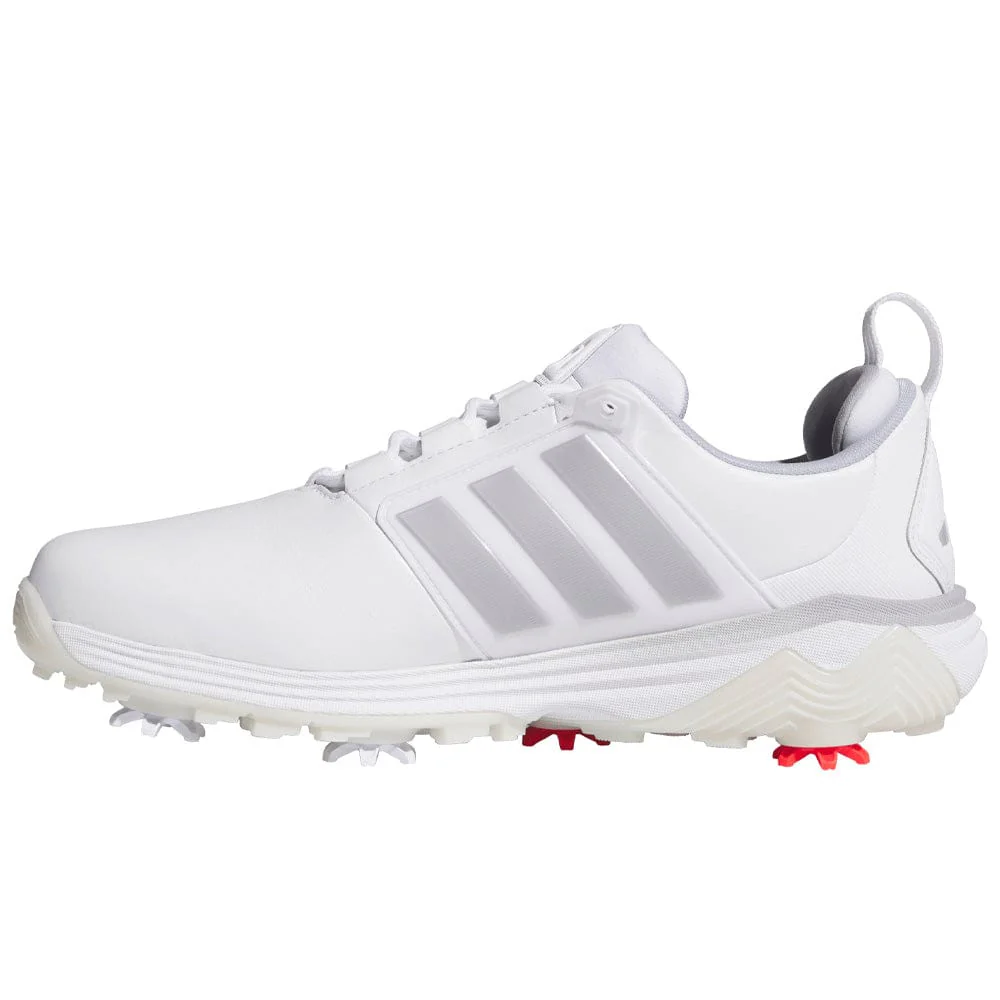 adidas Adipower 26 Waterproof Spiked Shoes - Cloud White/Silver Met./Halo Silver - Image 3