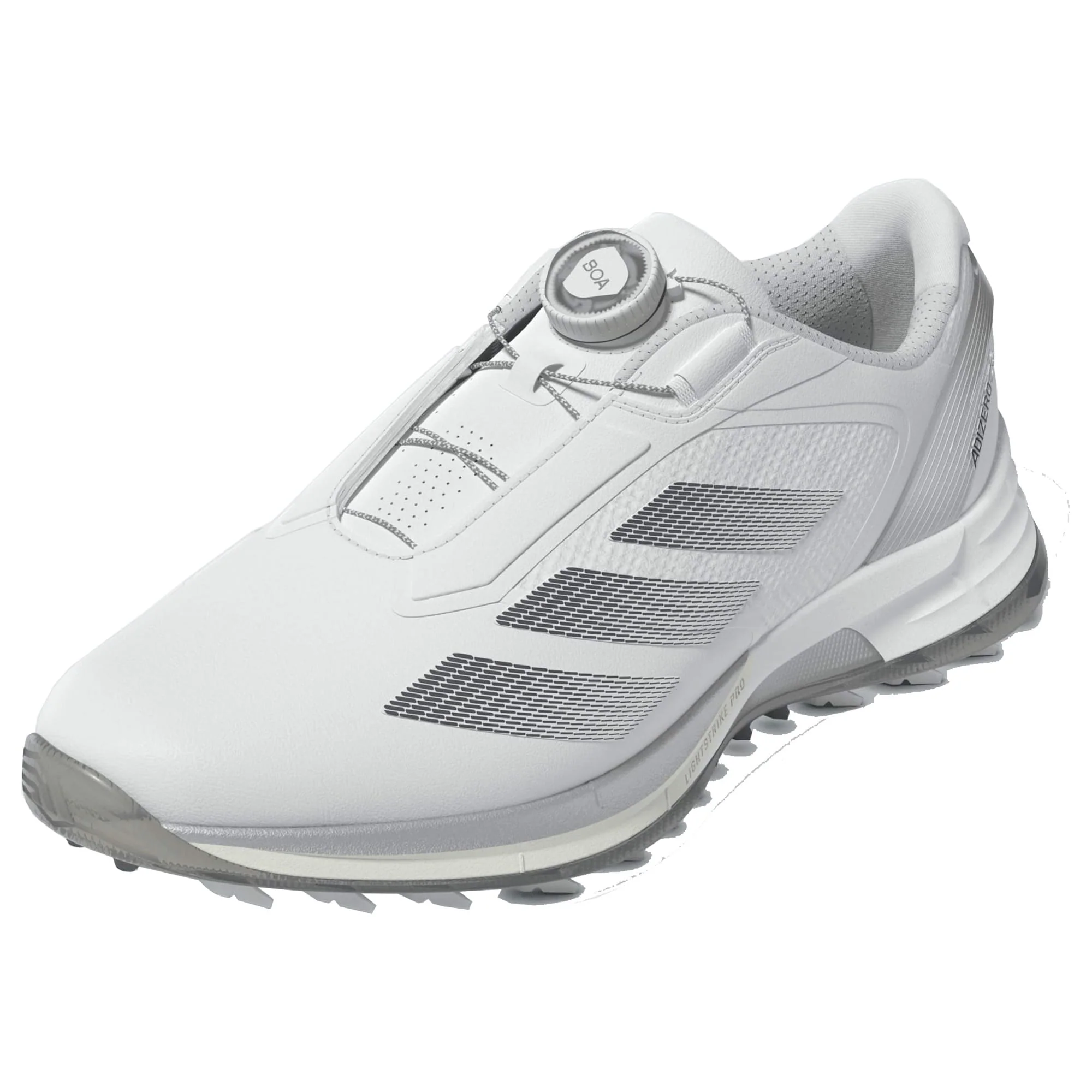 adidas Adizero Zg Boa Low Cut Waterproof Spikeless Shoes - Cloud White/Iron Met./Silver Met. - Image 4