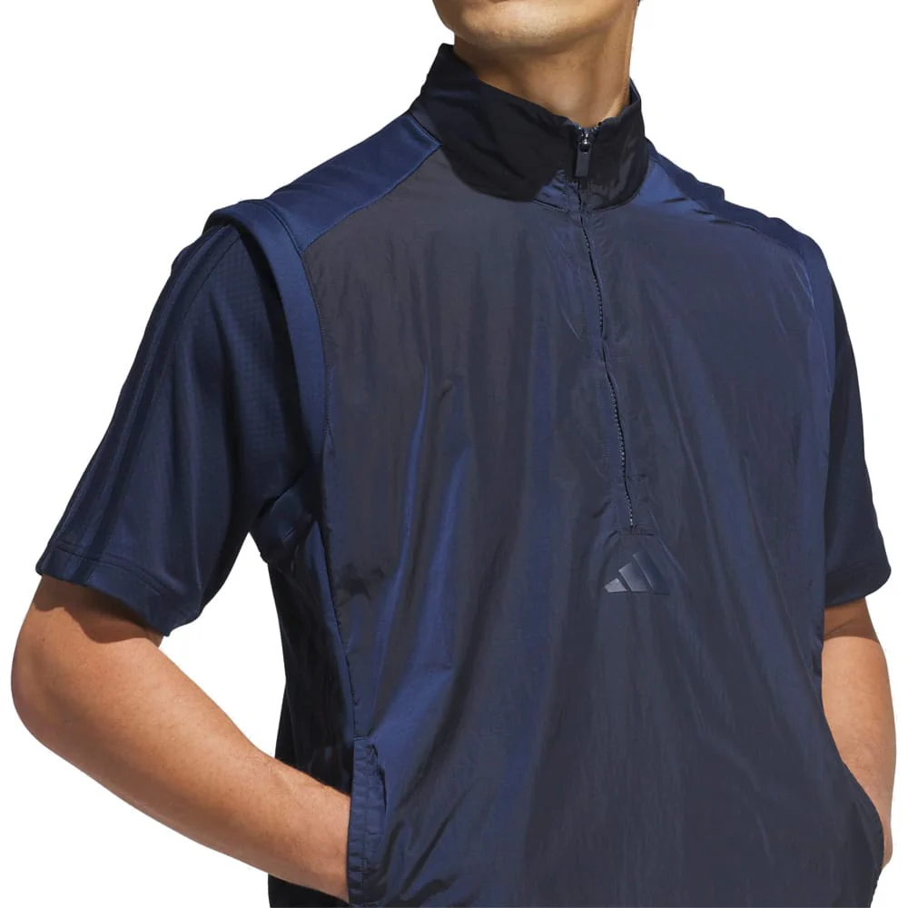 adidas Beyond The Course Climawarm Loose Fit Vest - Collegiate Navy - Image 3