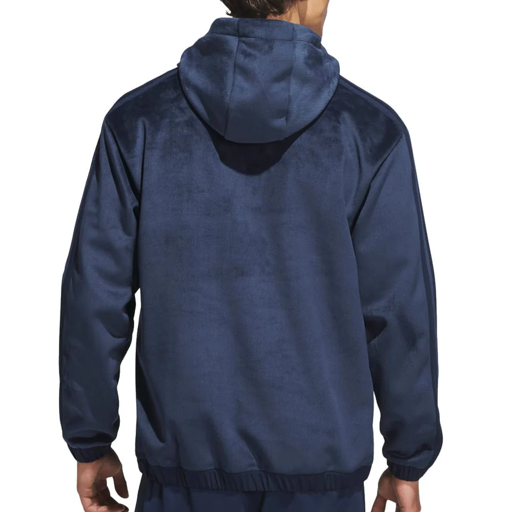 adidas Beyond The Course Cozy Half-Zip Loose Fit Hoodie - Collegiate Navy - Image 2