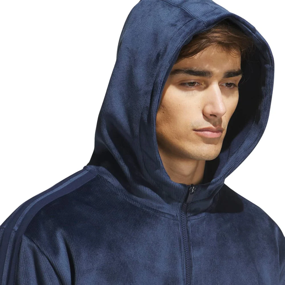 adidas Beyond The Course Cozy Half-Zip Loose Fit Hoodie - Collegiate Navy - Image 5
