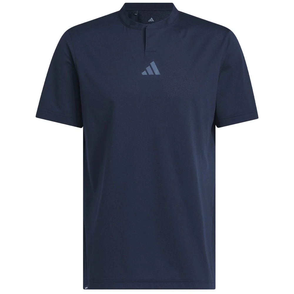 adidas Beyond The Course Golf Club Twistknit Range Shirt - Collegiate Navy - Image 3