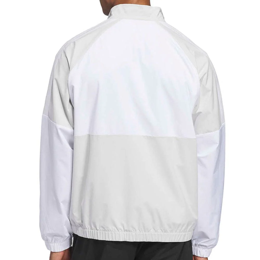 adidas Beyond Twistweave Full-Zip Windbreaker - Orbit Grey/White - Image 2