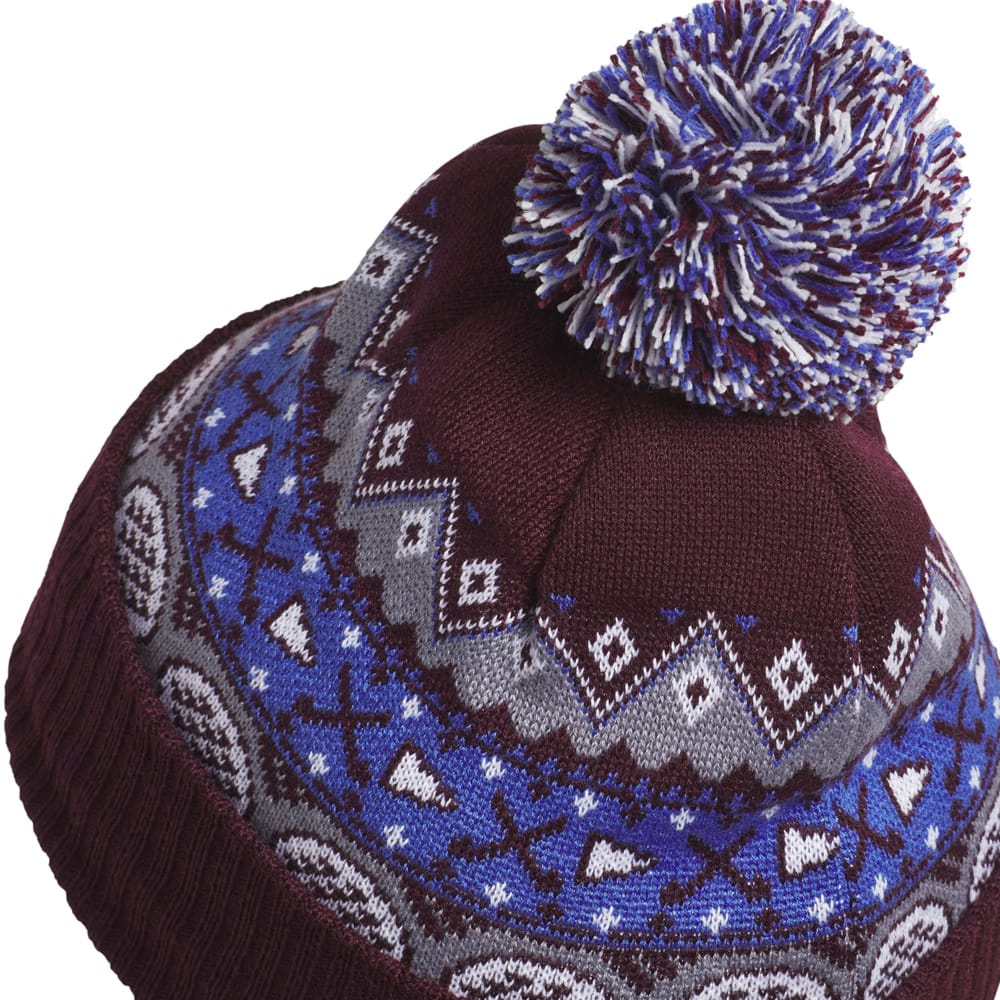 adidas Climawarm Pom Pom Beanie - Maroon - Image 3