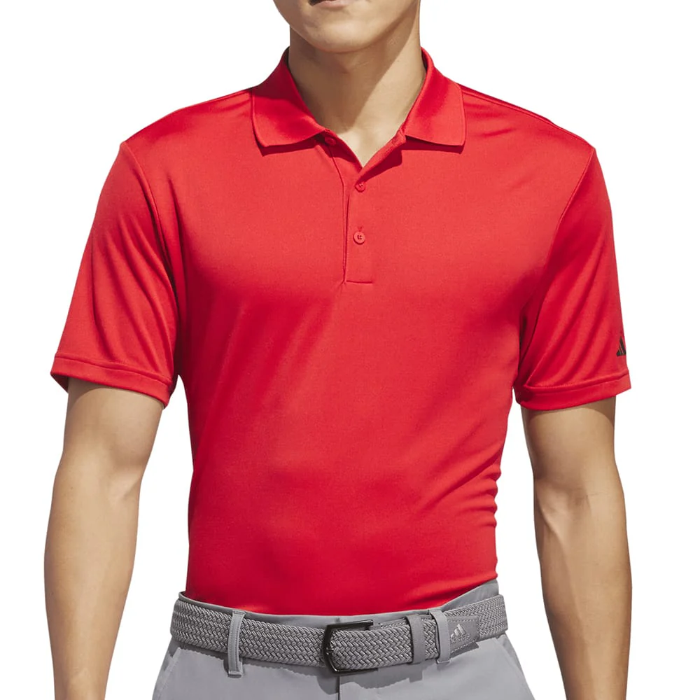 adidas Core Performance Primegreen Polo Shirt - Collegiate Red - Image 4
