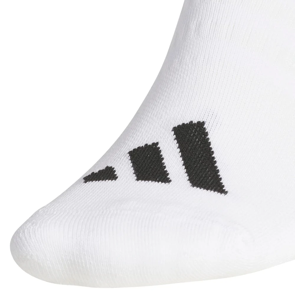 adidas No-Show Socks (3 Pairs) - White/Grey Three/Black - Image 4