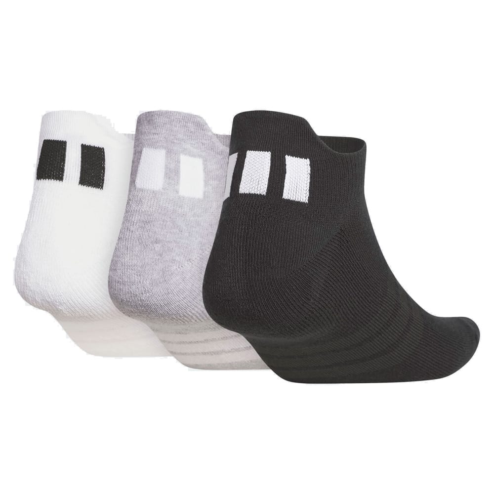 adidas Performance 3 Pack Ankle Socks - White/Light Grey Heather/Black - Image 2