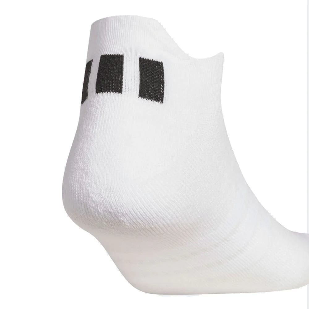 adidas Performance 3 Pack Ankle Socks - White/Light Grey Heather/Black - Image 4