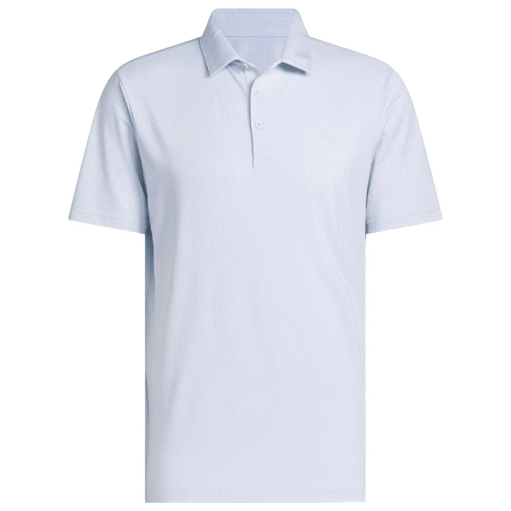 adidas Performance Textured Polo Shirt - White/Crystal Sky - Image 3