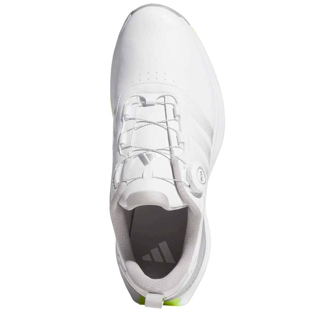 adidas R2C Boa Waterproof Spiked Shoes - Cloud White/Silver Met./Lucid Lemon - Image 4