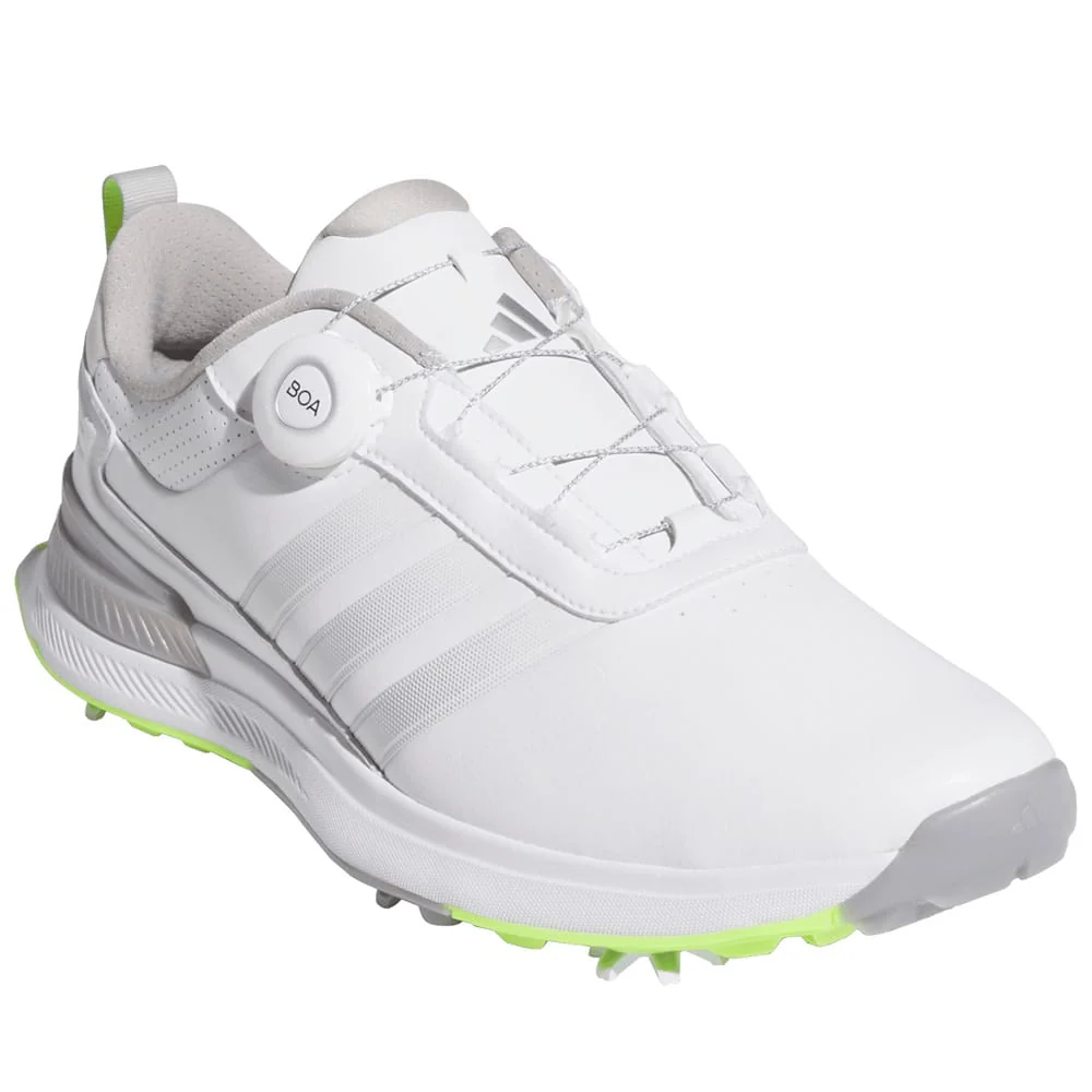 adidas R2C Boa Waterproof Spiked Shoes - Cloud White/Silver Met./Lucid Lemon - Image 5