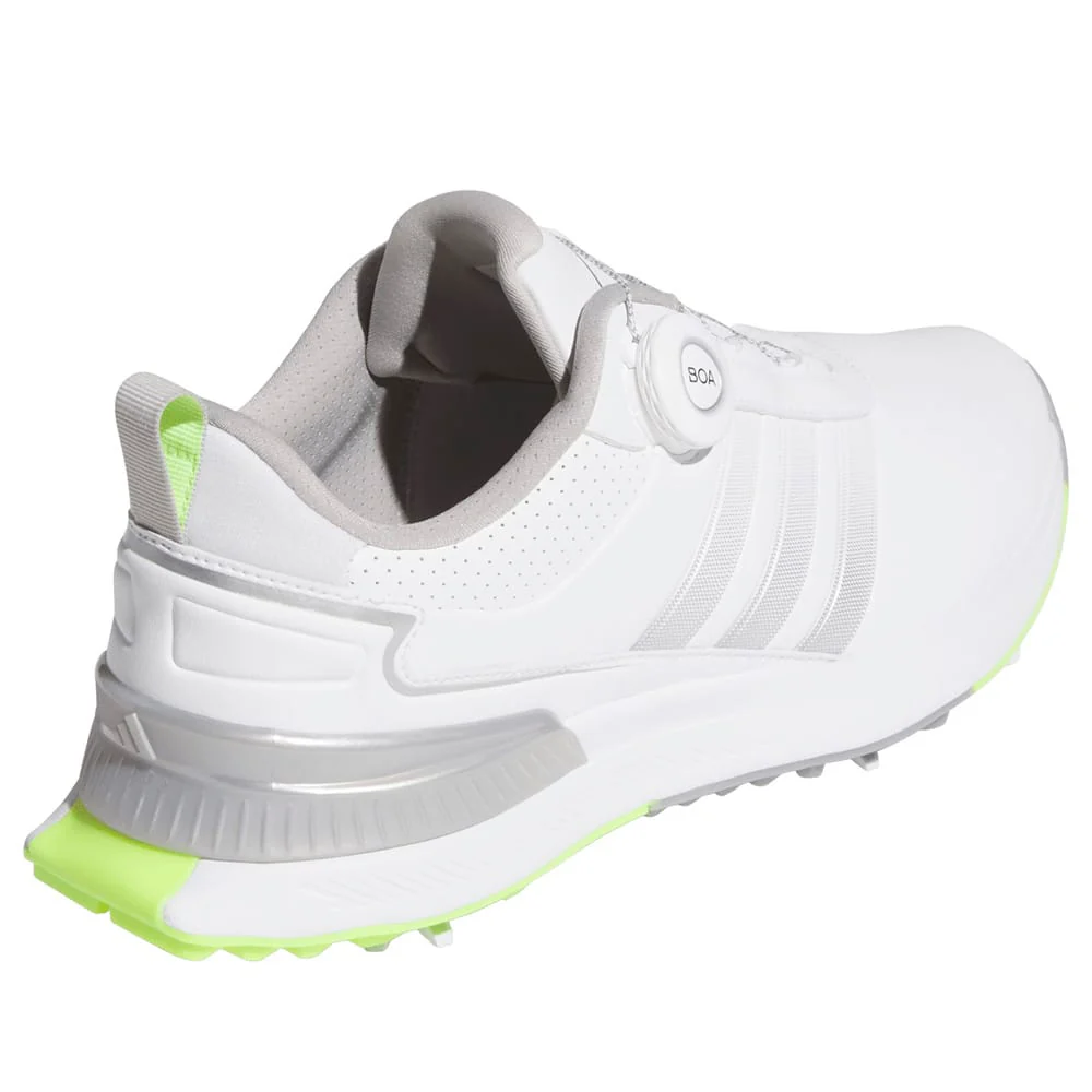 adidas R2C Boa Waterproof Spiked Shoes - Cloud White/Silver Met./Lucid Lemon - Image 6