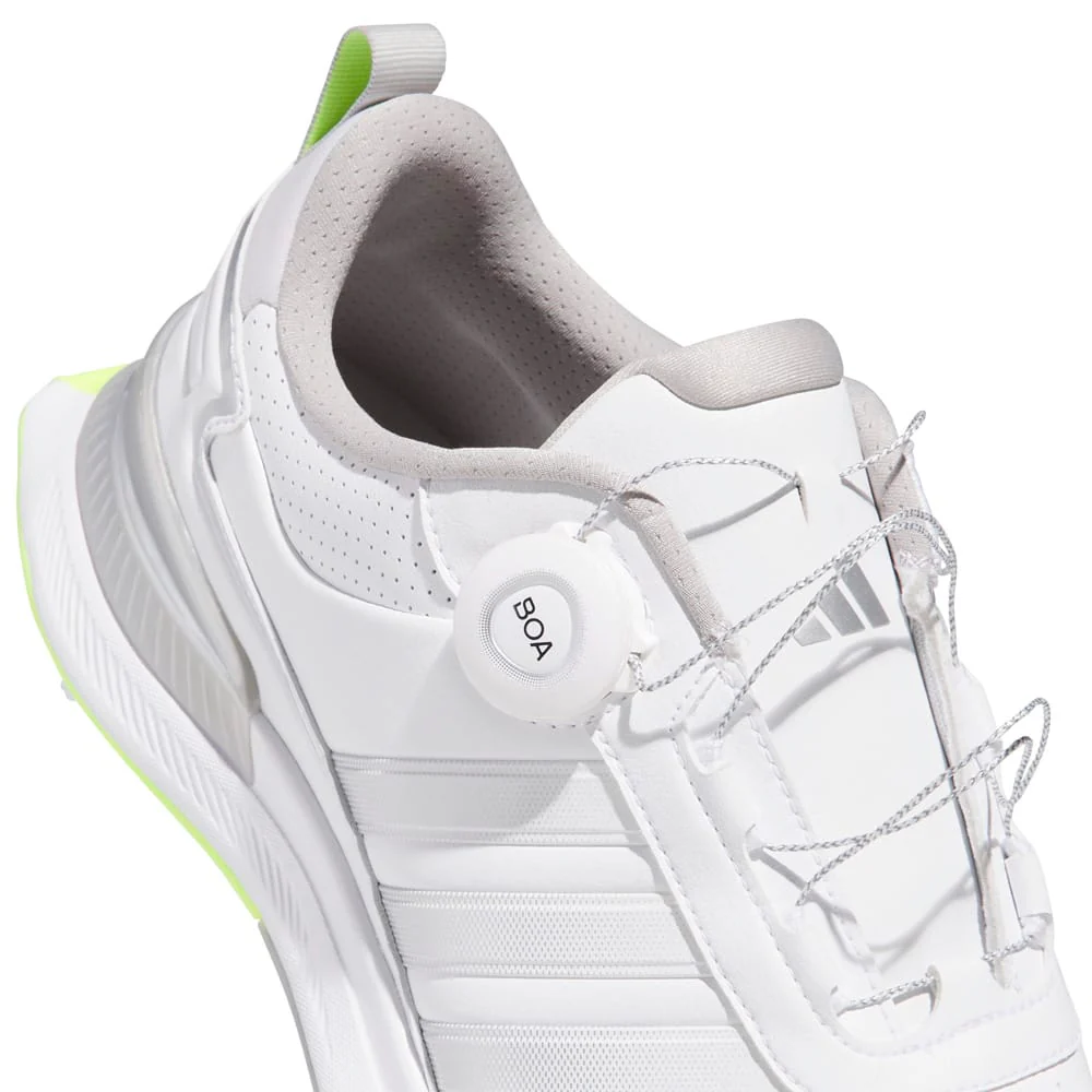 adidas R2C Boa Waterproof Spiked Shoes - Cloud White/Silver Met./Lucid Lemon - Image 7