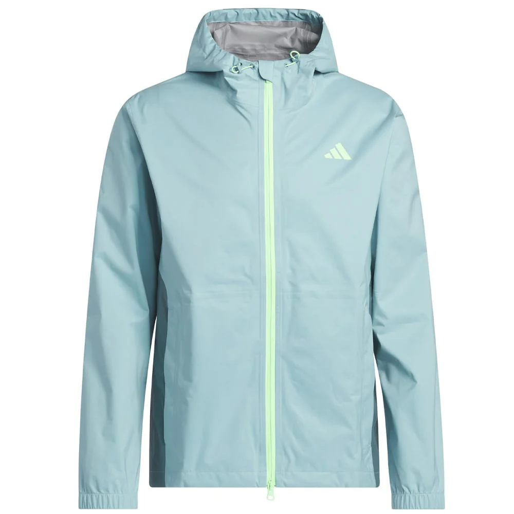 adidas RAIN.RDY Ultimate365 Tour Climaproof+ Waterproof Rain Suit - Mint Ton/Grey One - Image 2