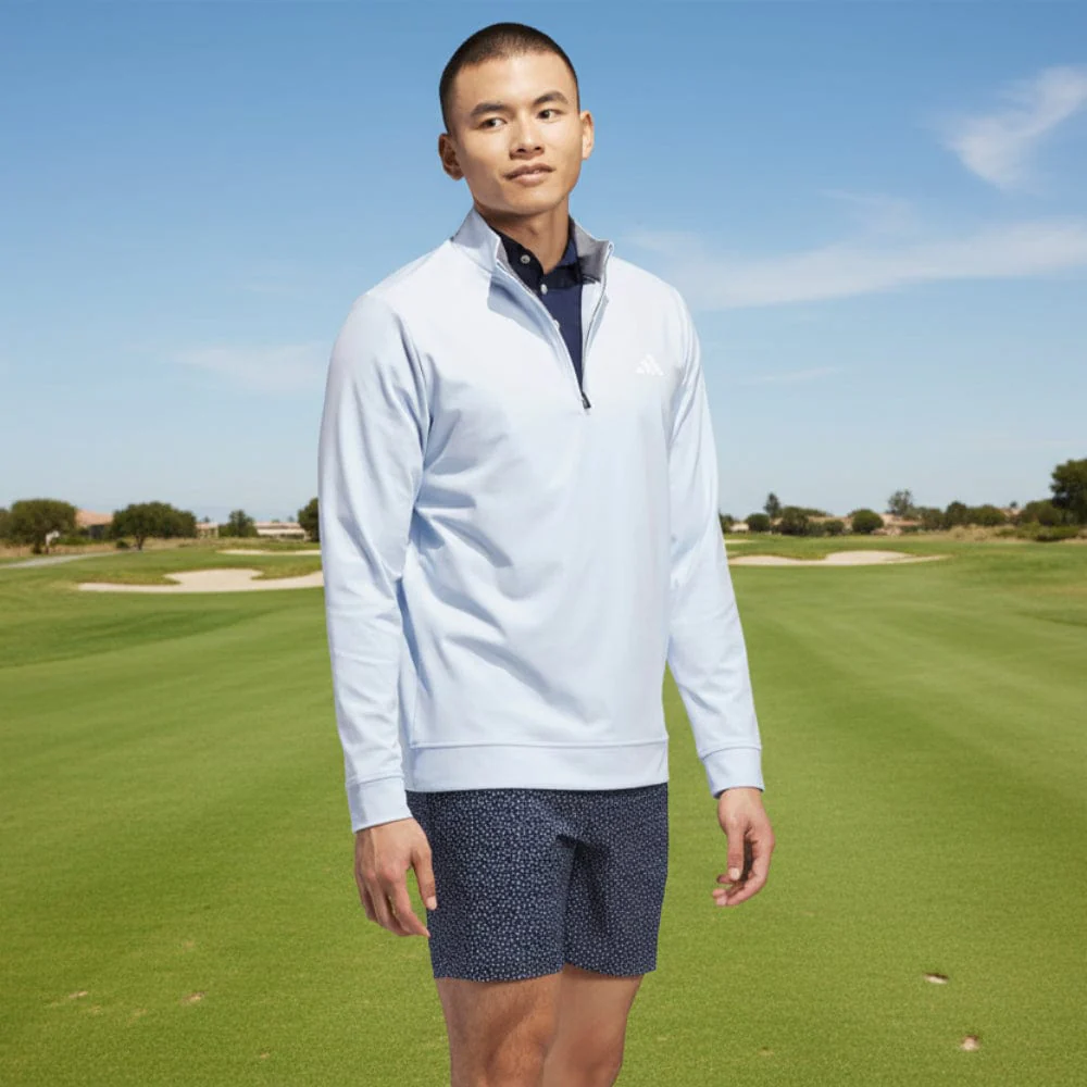 adidas Ultimate365 Classic Quarter-Zip - Crystal Sky - Image 6