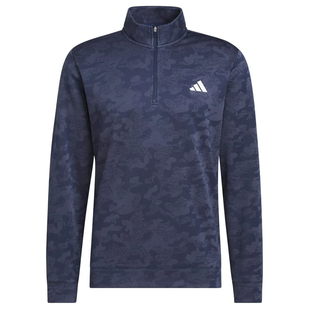 adidas Ultimate365 Durable Water Repellant Quarter-Zip Sweatshirt - Collegiate Navy/Shadow Navy