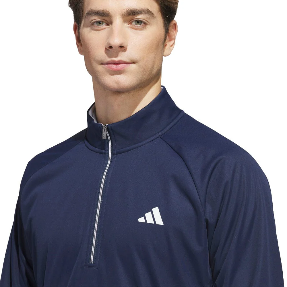 adidas Ultimate365 Durable Water Repellent Wind Quarter-Zip - Collegiate Navy/White/ - Image 5
