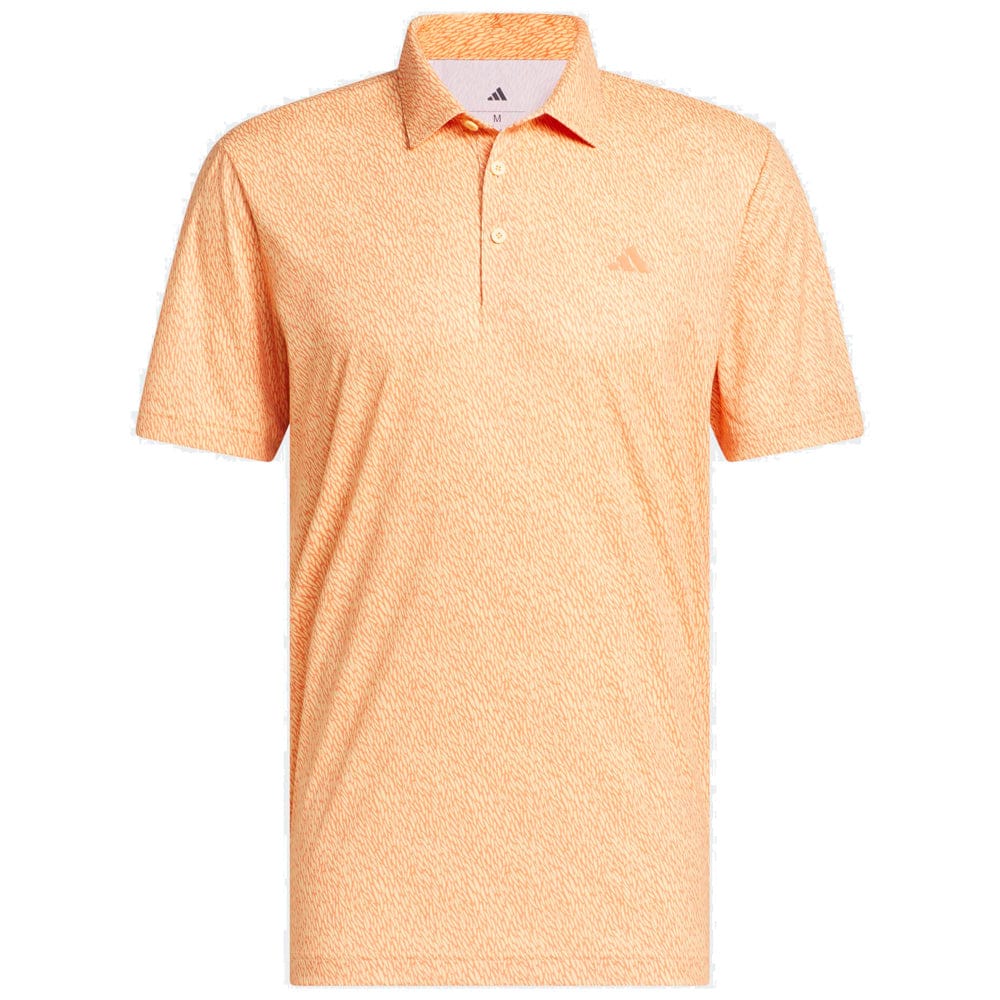 adidas Ultimate365 Feather Print Polo Shirt - Dusky Orange/Semi Ice Tangerine - Image 3