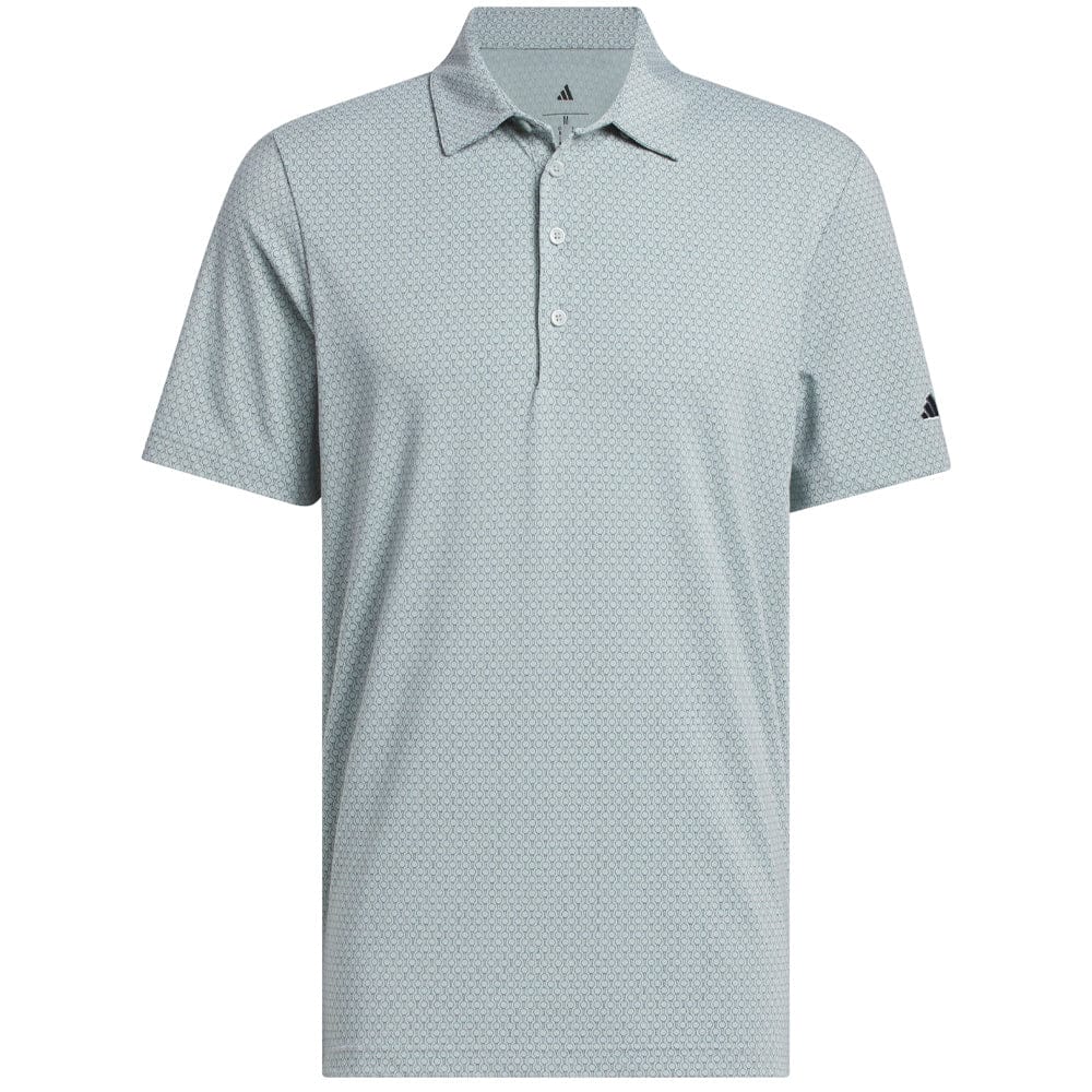 adidas Ultimate365+ Go-To Print Polo Shirt - Wonder Sage/Collegiate Navy - Image 3