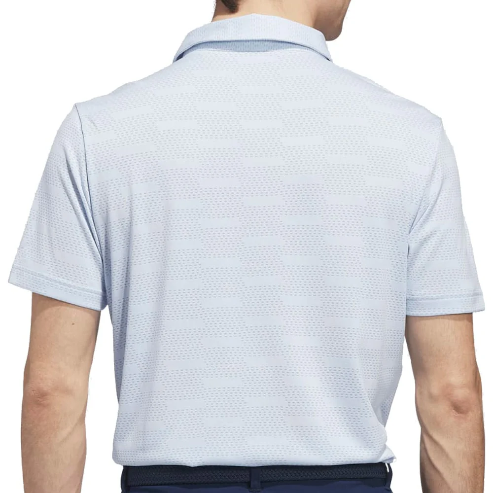 adidas Ultimate365 Jacquard Polo Shirt - Crystal Sky - Image 2