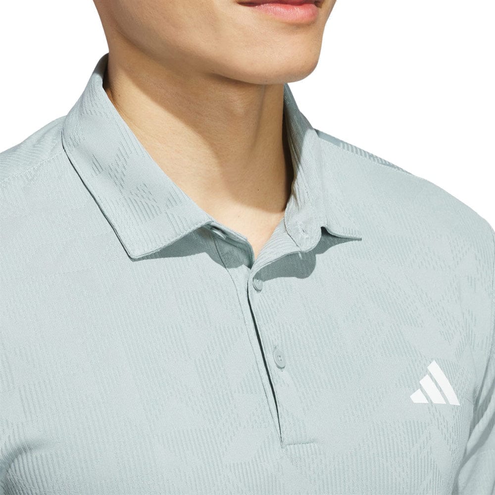 adidas Ultimate365 Jacquard Polo Shirt - Wonder Sage - Image 5