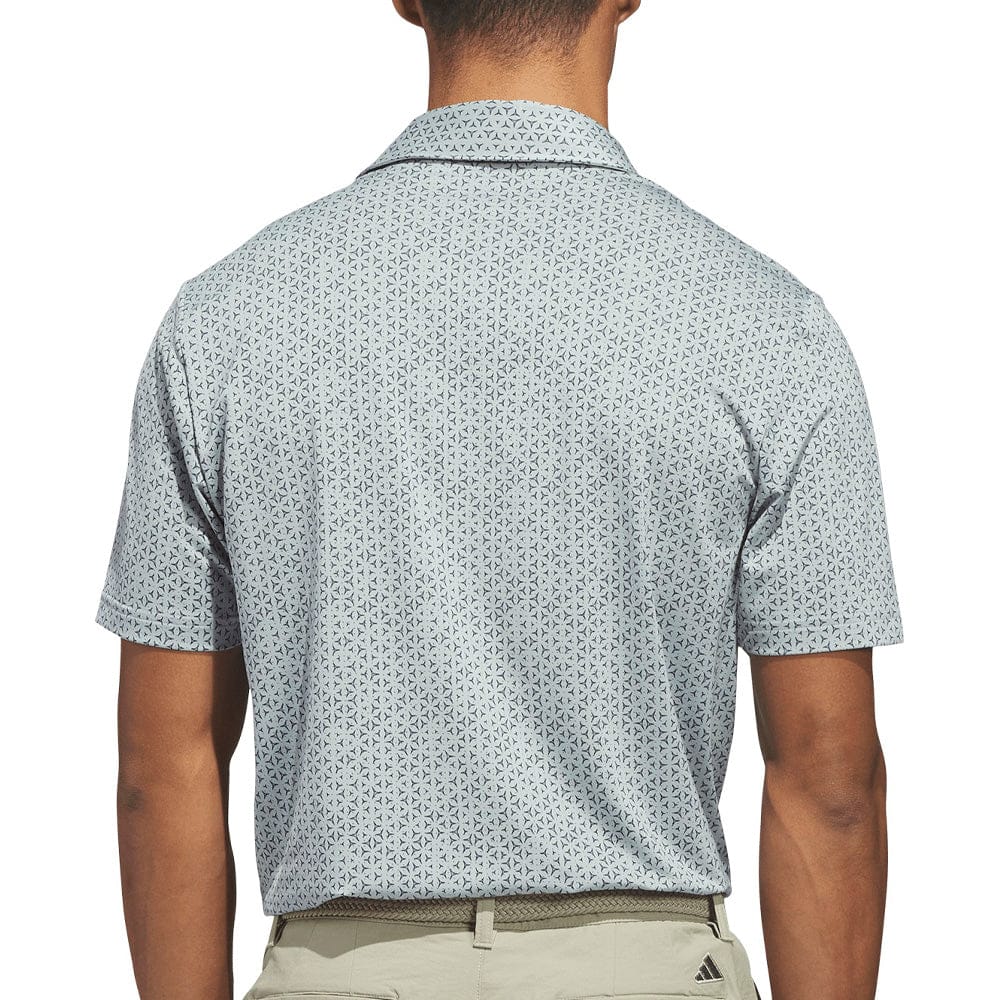 adidas Ultimate365 Mesh Tango Print Climacool Polo Shirt - Wonder Sage/Collegiate Navy - Image 2