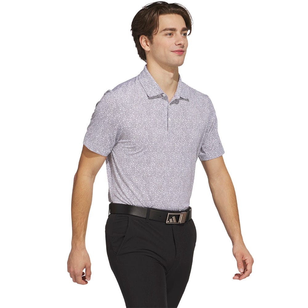 adidas Ultimate365 Mini Bunker Polo Shirt - White/Black - Image 4