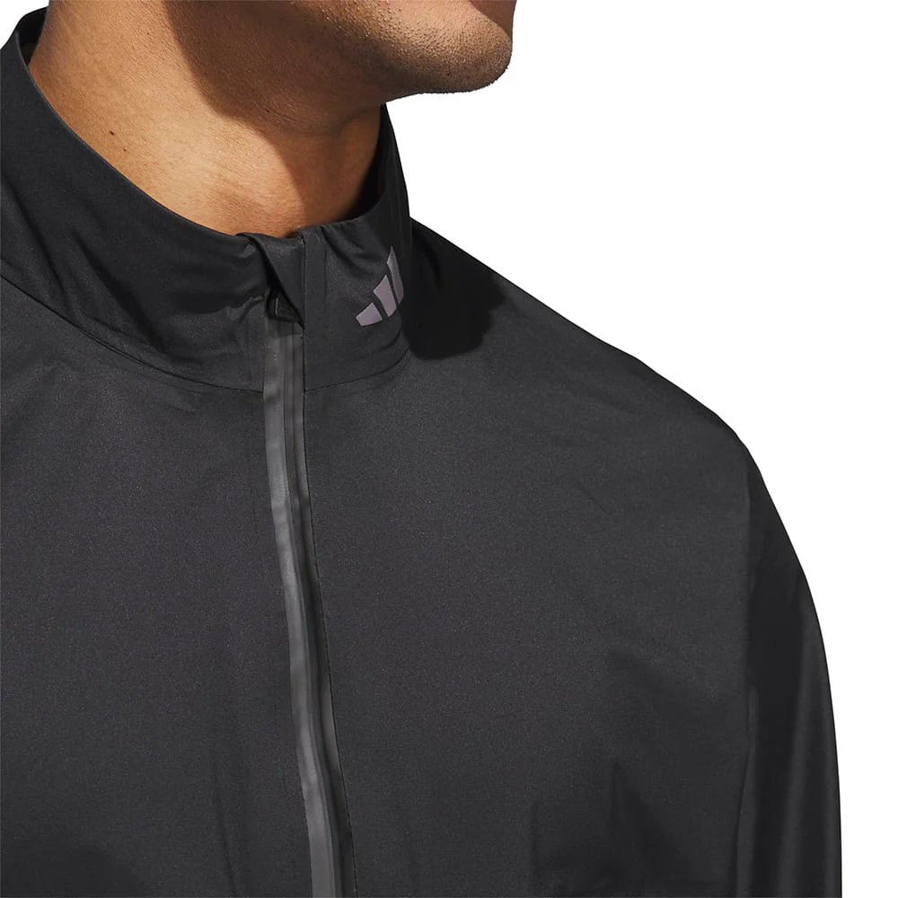 adidas Ultimate365 Tour Climaproof+ Waterproof Full-Zip Rain Suit - Black - Image 8