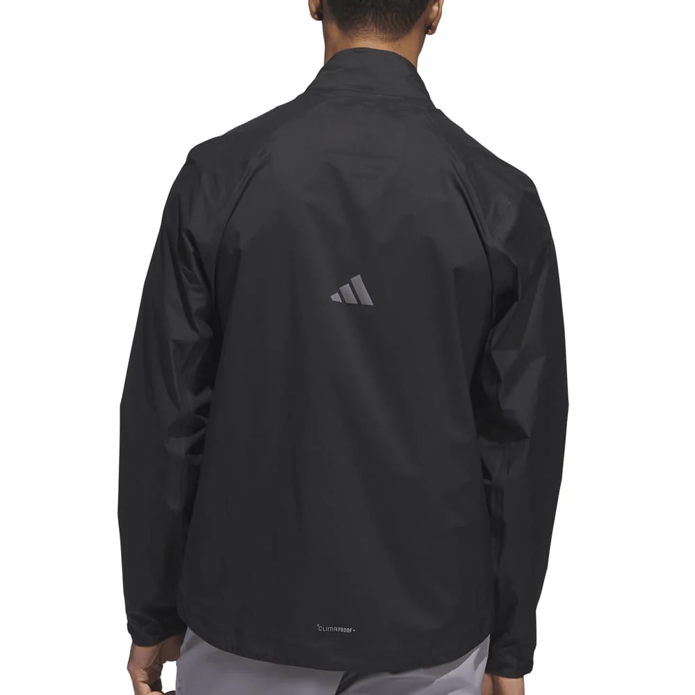 adidas Ultimate365 Tour Climaproof+ Waterproof Full-Zip Rain Suit - Black/Grey One - Image 3