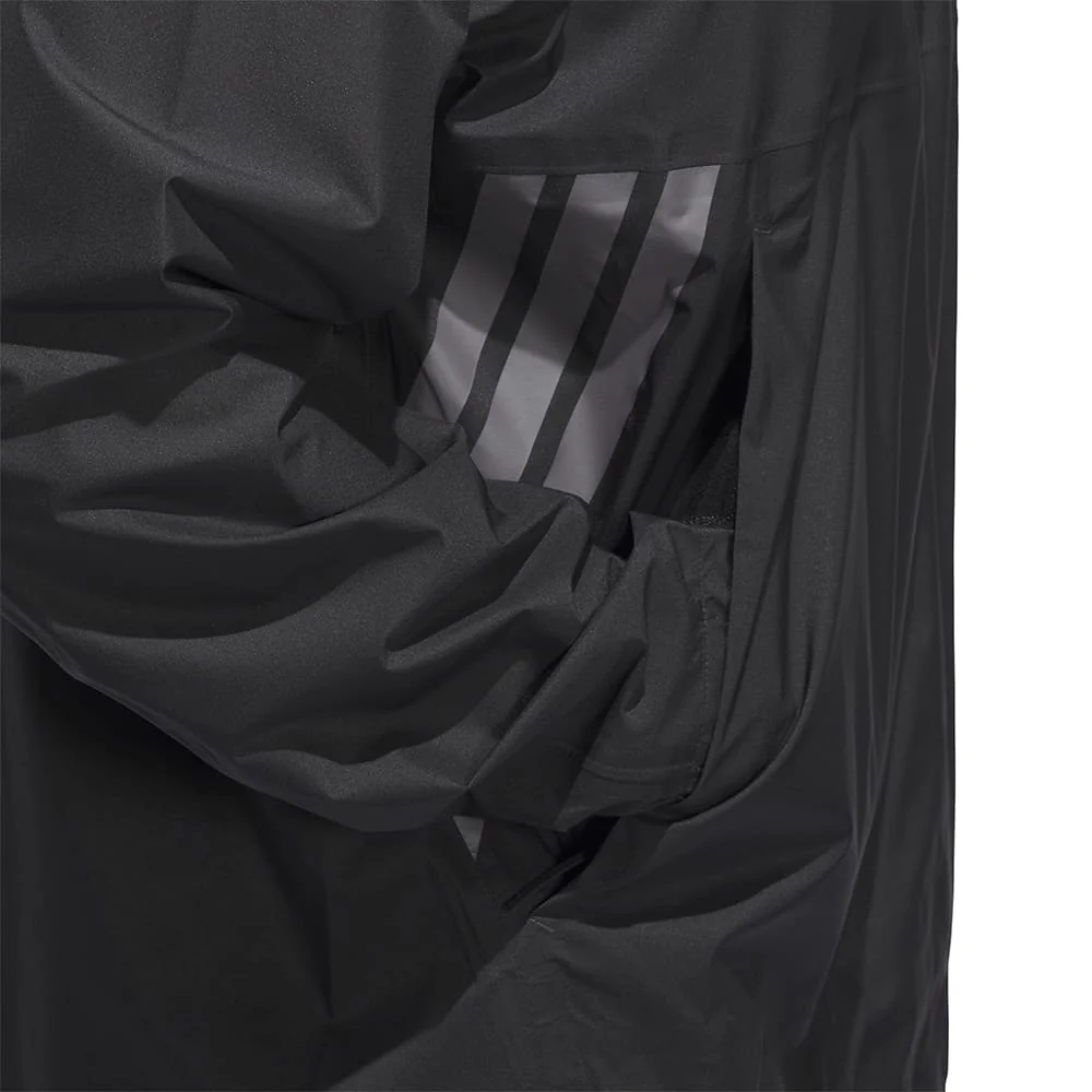 adidas Ultimate365 Tour Climaproof+ Waterproof Half-Zip Rain Suit - Black - Image 8