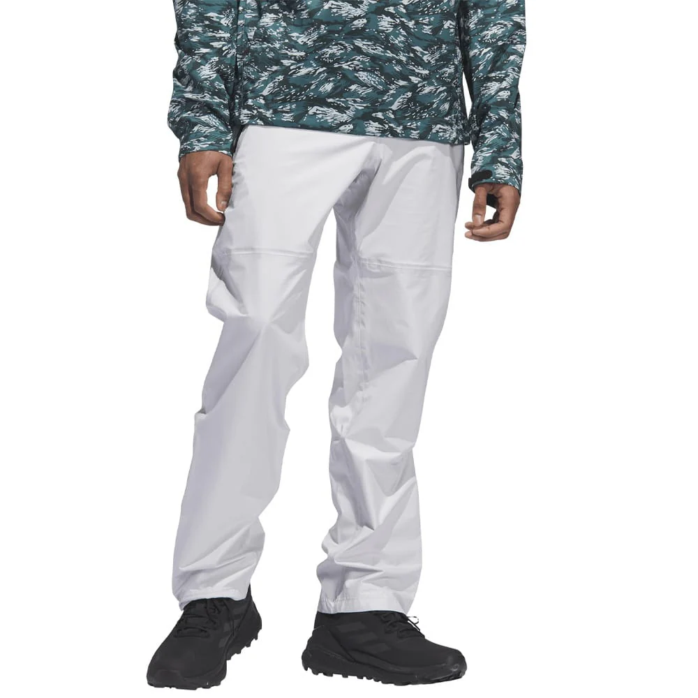 adidas Ultimate365 Tour Climaproof+ Waterproof Half-Zip Rain Suit - Silver Pebble/Grey One - Image 9