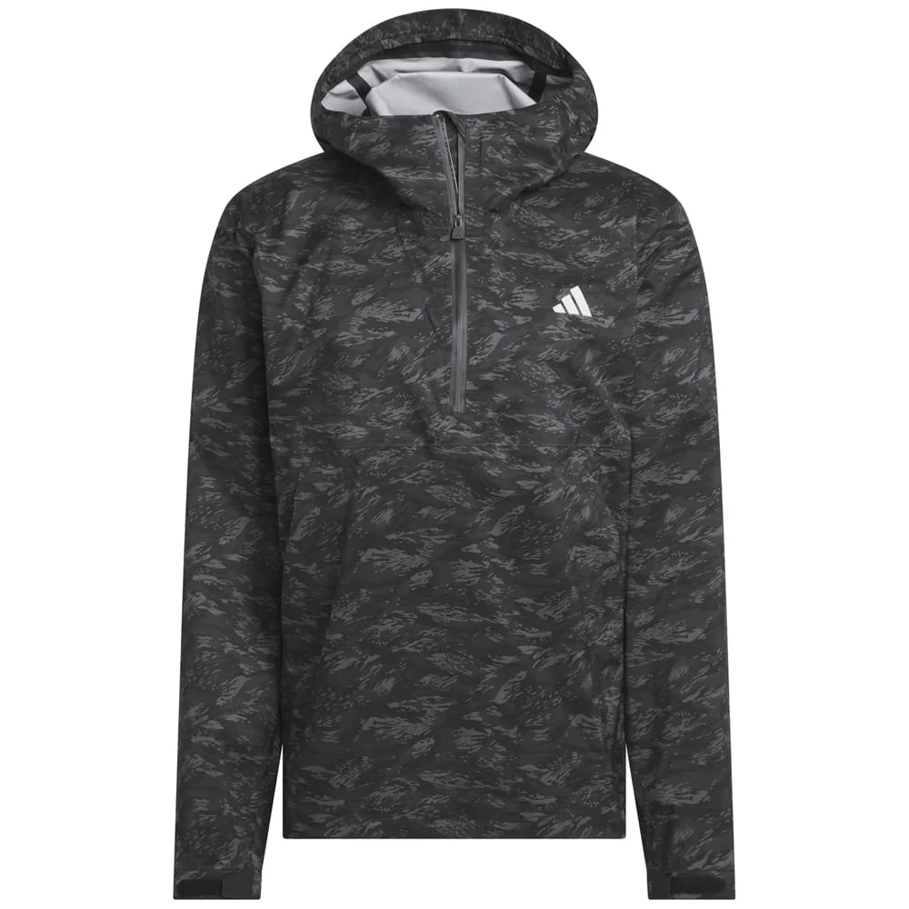 adidas Ultimate365 Tour Climaproof+ Waterproof Parka Rain Suit - Black/Grey One - Image 2