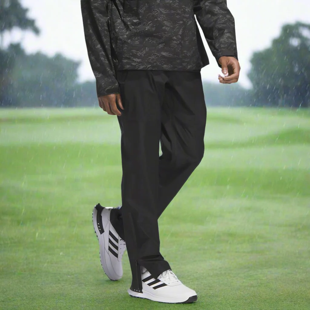 adidas Ultimate365 Tour Climaproof+ Waterproof Parka Rain Suit - Preloved Teal/Black - Image 11
