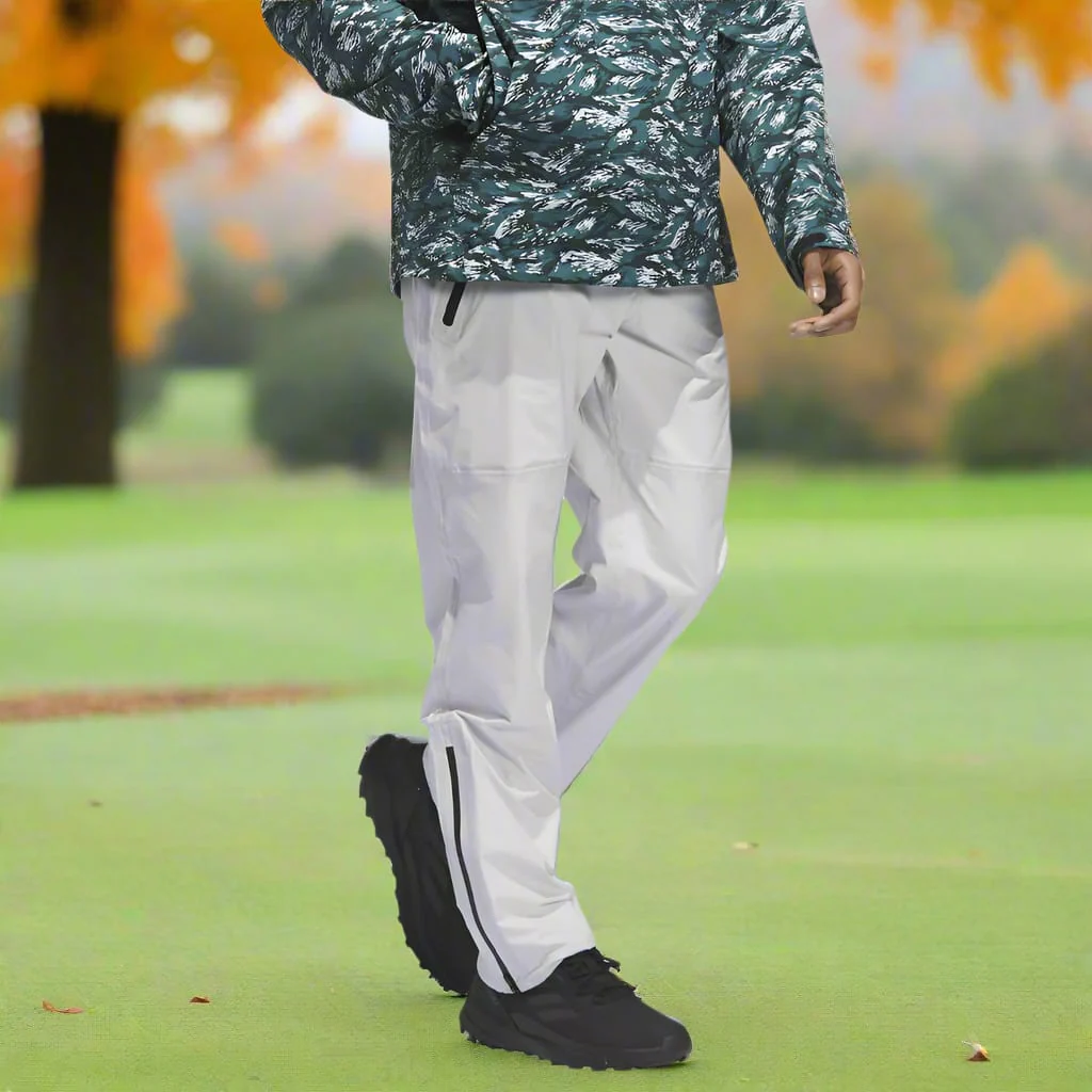 adidas Ultimate365 Tour Climaproof+ Waterproof Parka Rain Suit - Preloved Teal/Grey One - Image 11