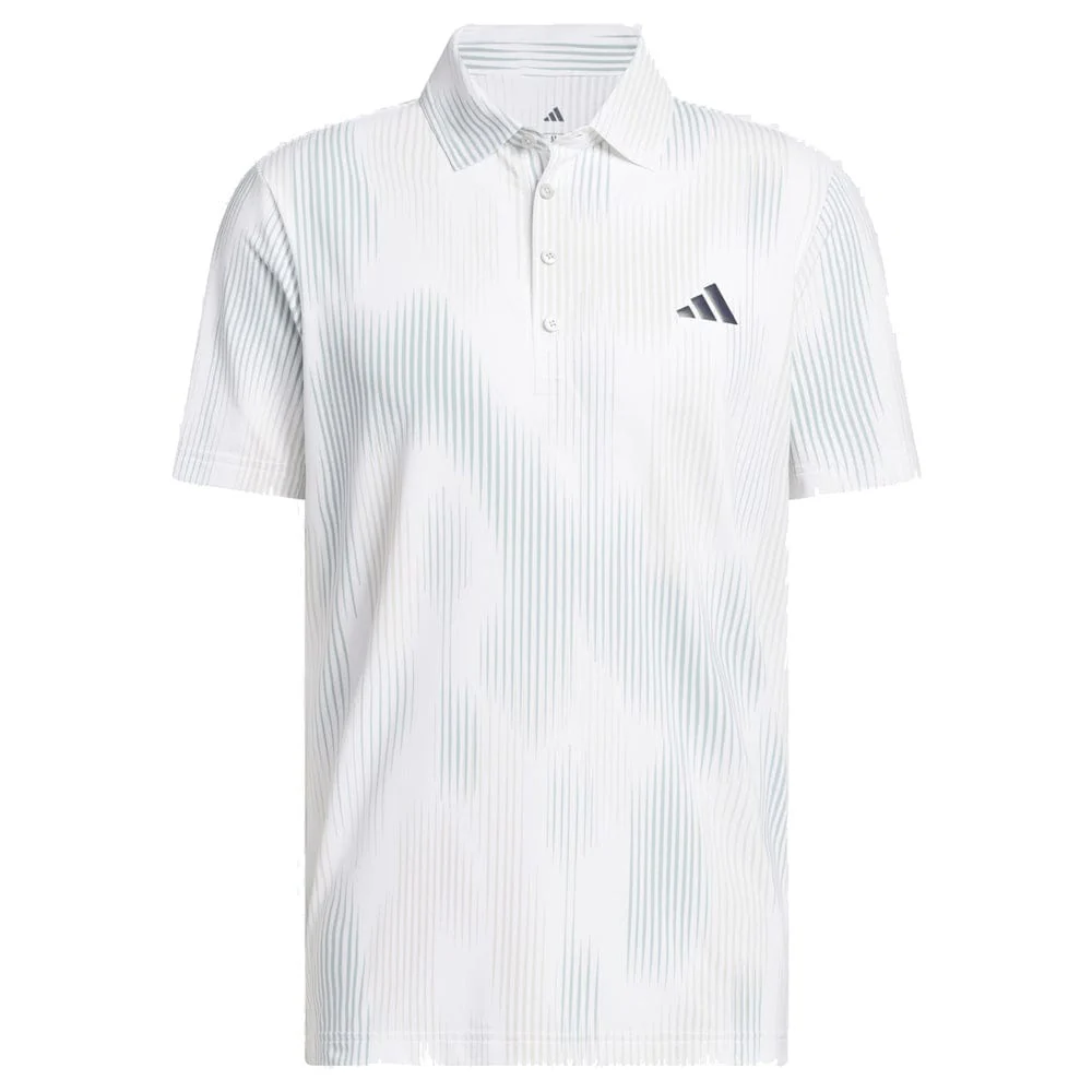 adidas Ultimate365 Tour Cool Feel Print Polo Shirt - Wonder Sage