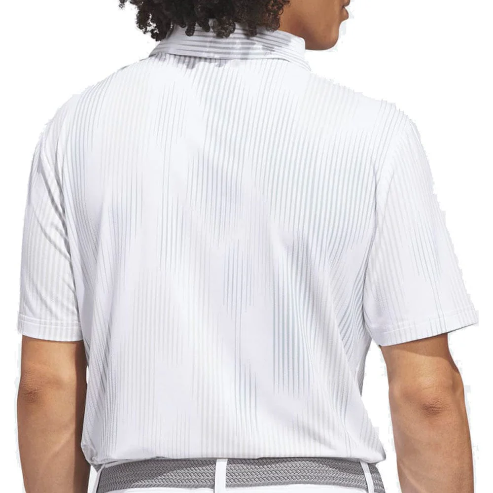 adidas Ultimate365 Tour Cool Feel Print Polo Shirt - Wonder Sage - Image 5