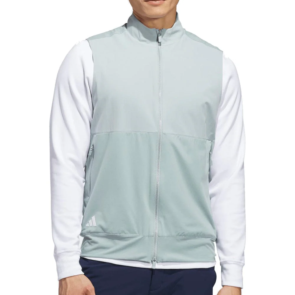 adidas Ultimate365 Tour Full Zip Vest - Wonder Sage