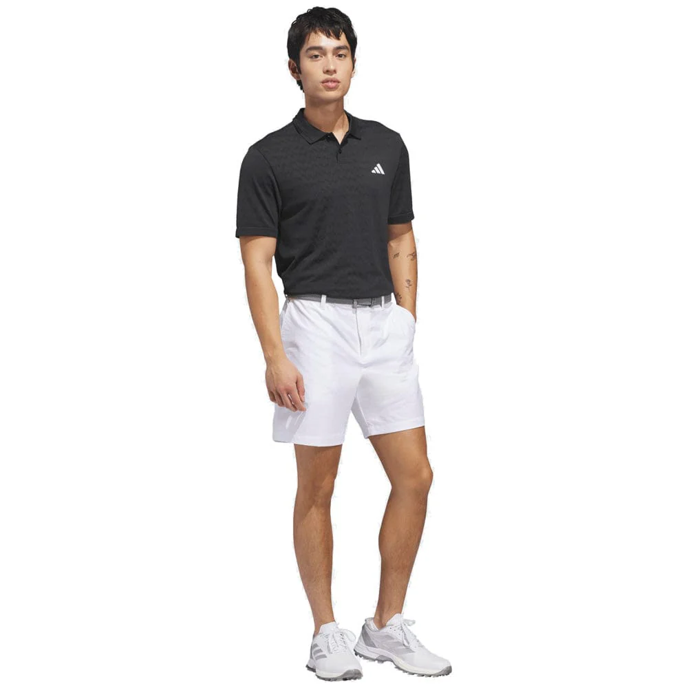 adidas Ultimate365 Tour Seamless Polo Shirt - Black/Carbon - Image 6