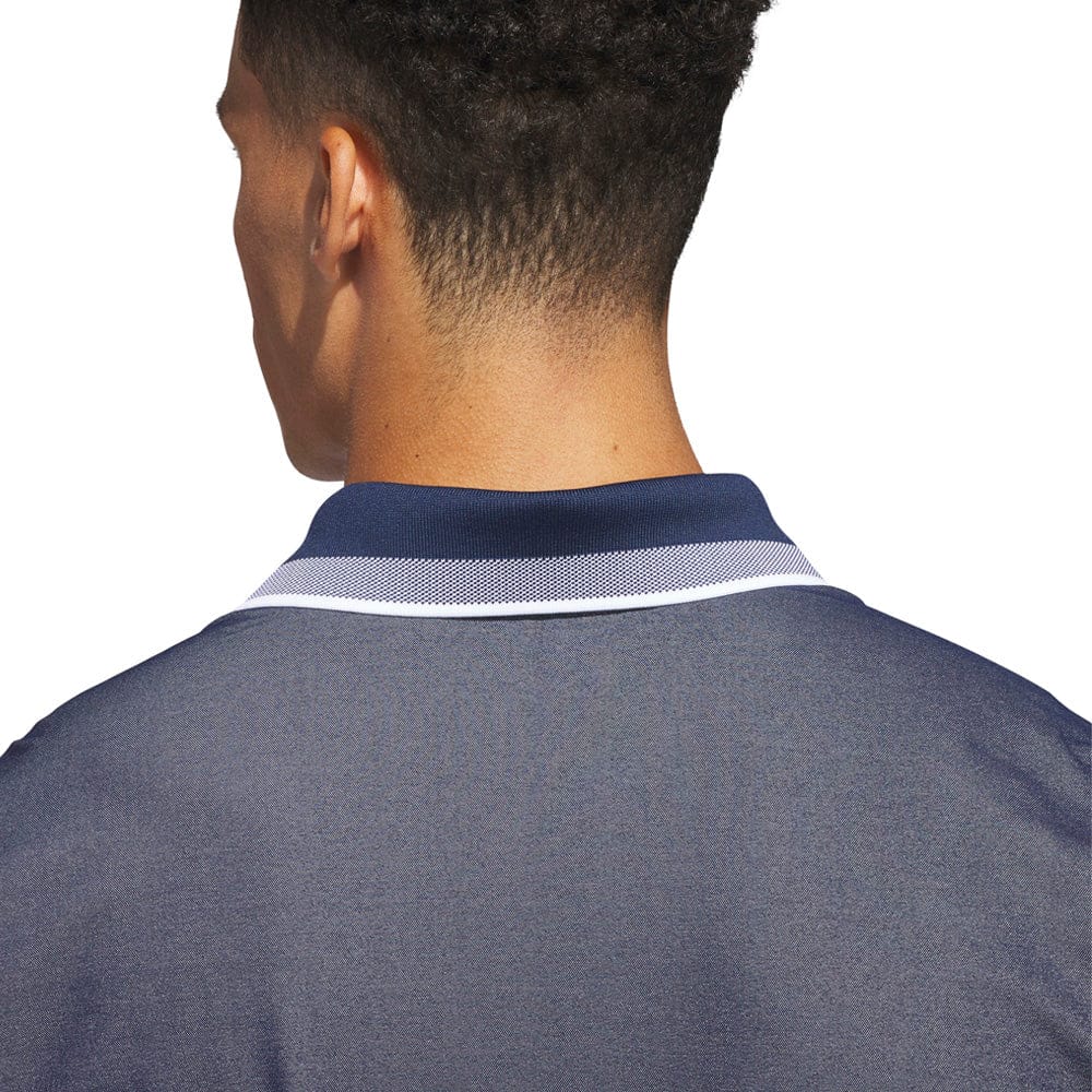 adidas Ultimate365 Tour Twistknit Pique Polo Shirt - Collegiate Navy - Image 6