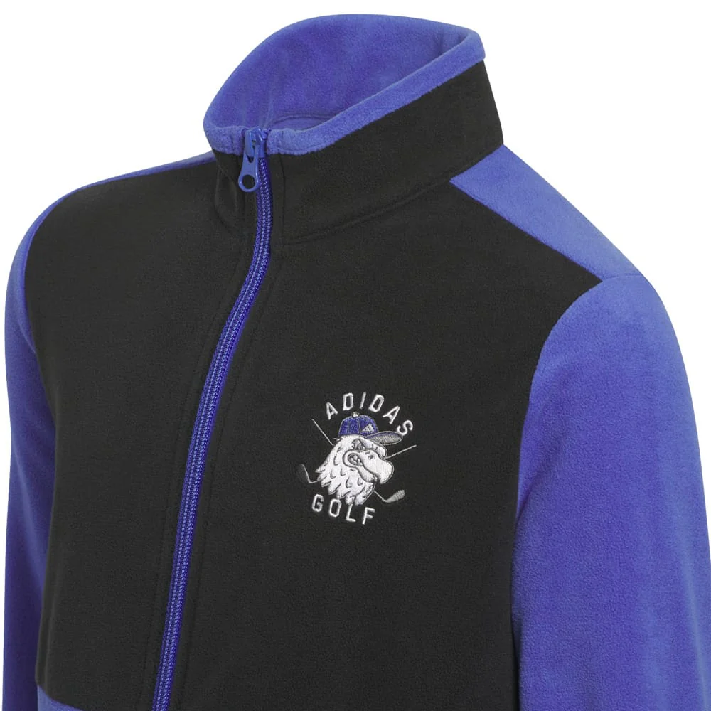 adidas Youth Fleece Jacket - Dual Indigo - Image 3