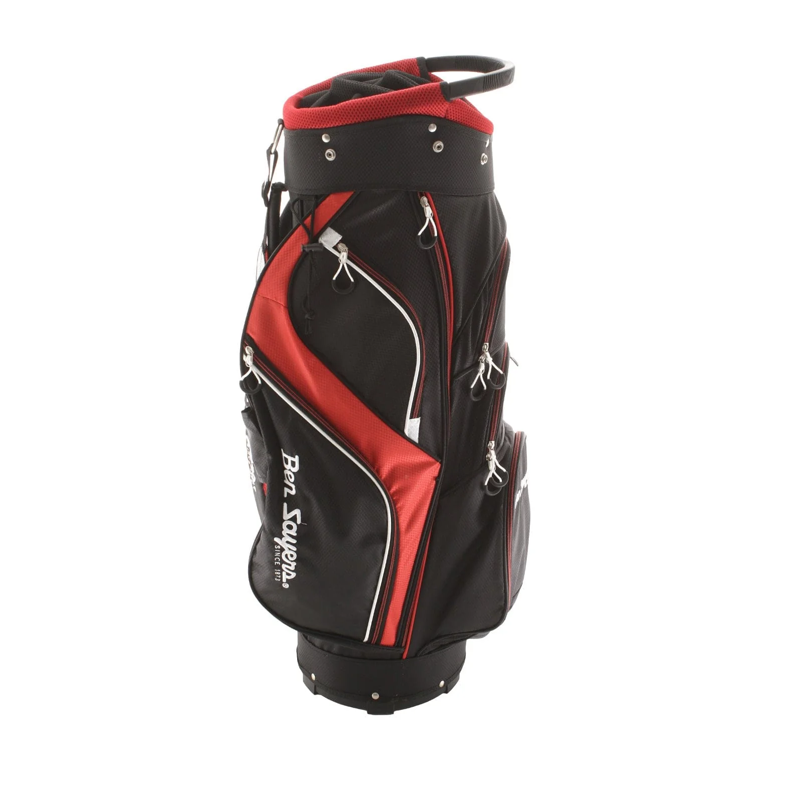 Ben Sayers XS Cart Bag - Black/Red - Image 3