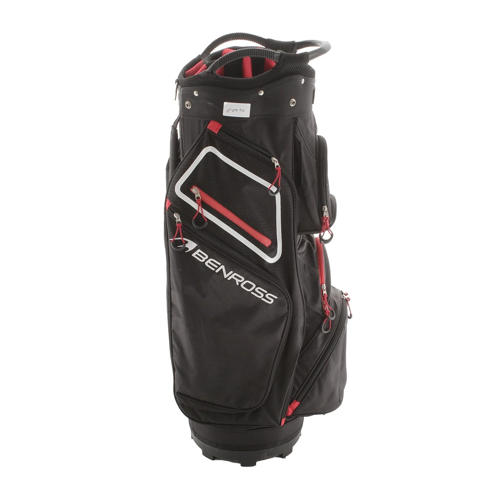 Benross Cart Bag - Black/White/Red - Image 3