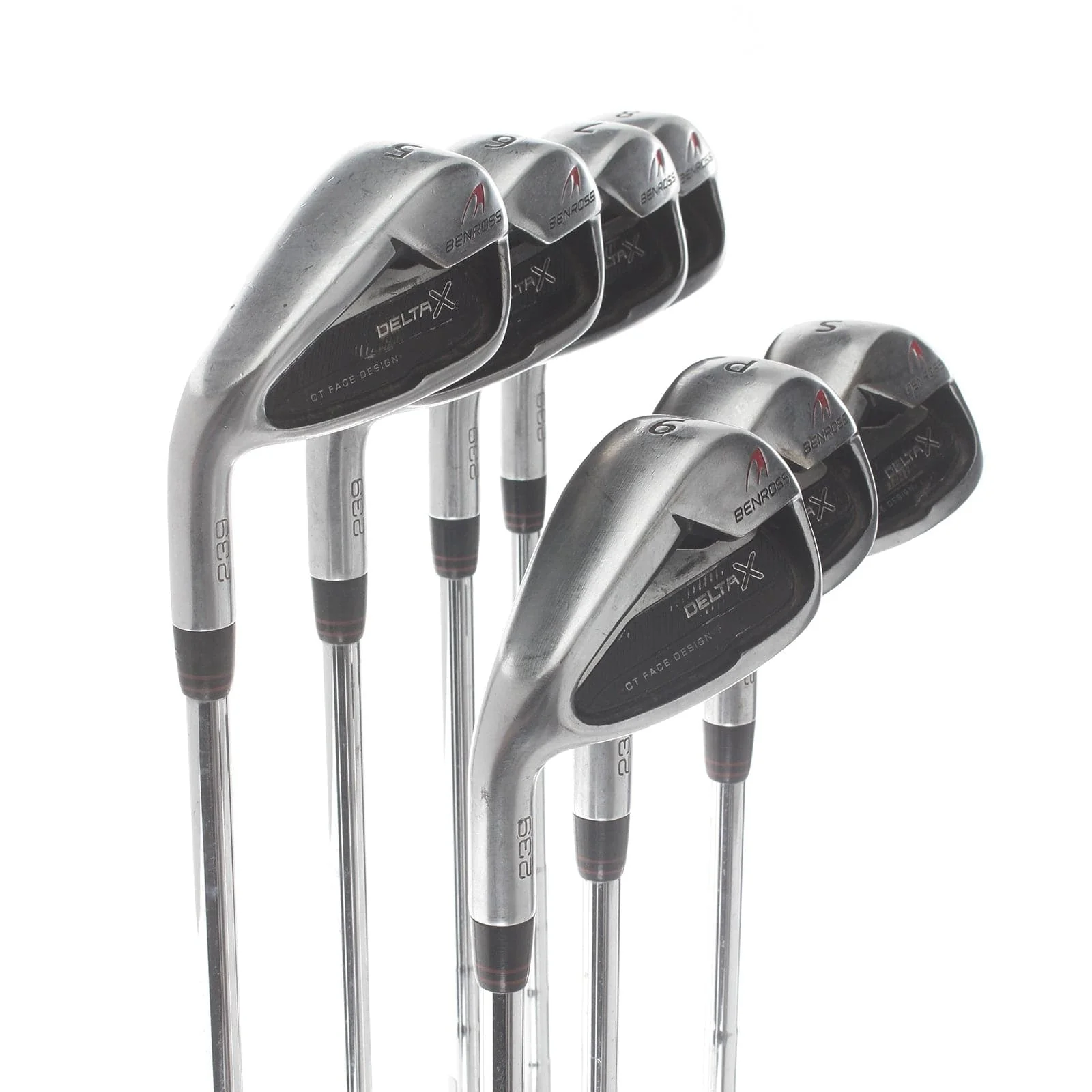 Benross Delta X Graphite Mens Left Hand Irons 5-SW Stiff - KBS Tour 105 - Image 2