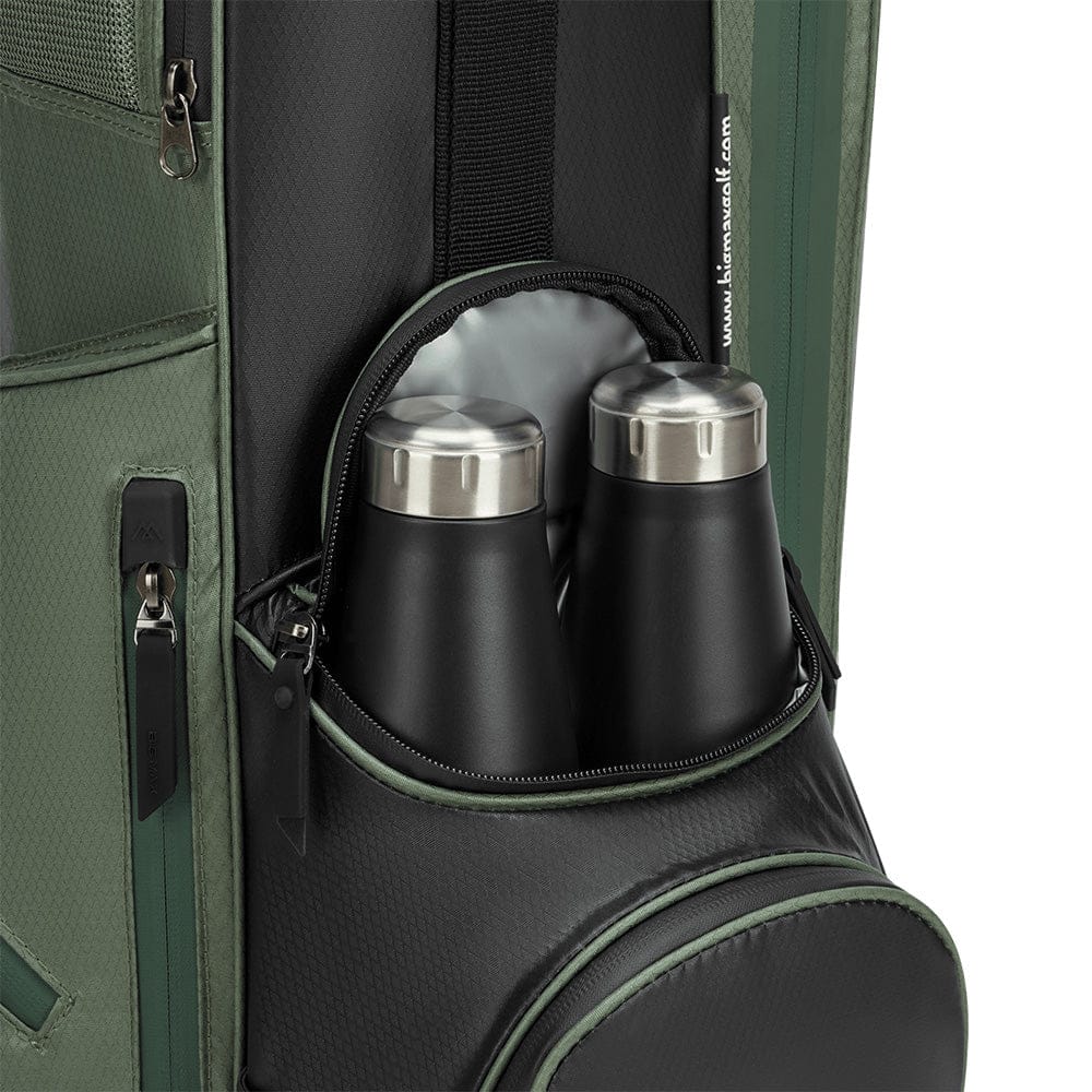 Big Max Aqua Seven H Waterproof Stand Bag - Black/Olive/Off White - Image 6