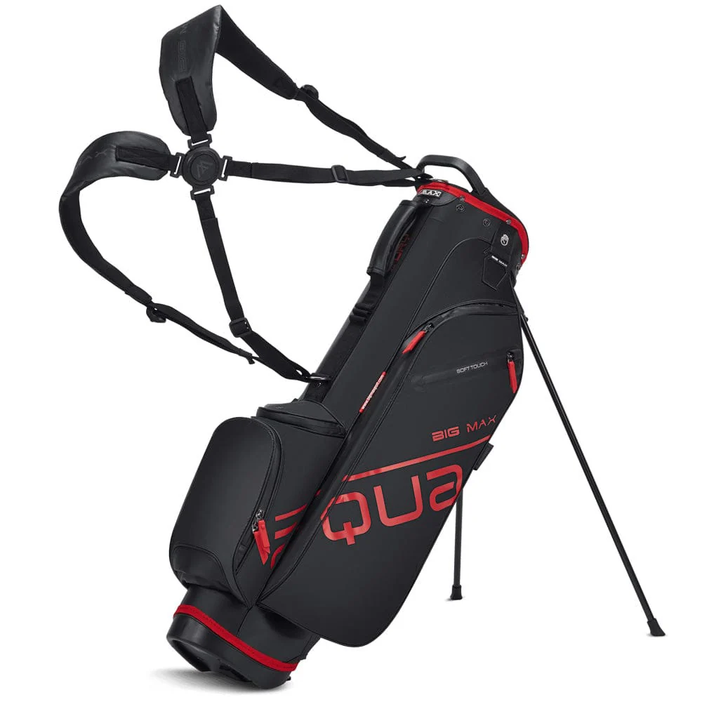 Big Max Aqua Seven H Waterproof Stand Bag - Black/Red