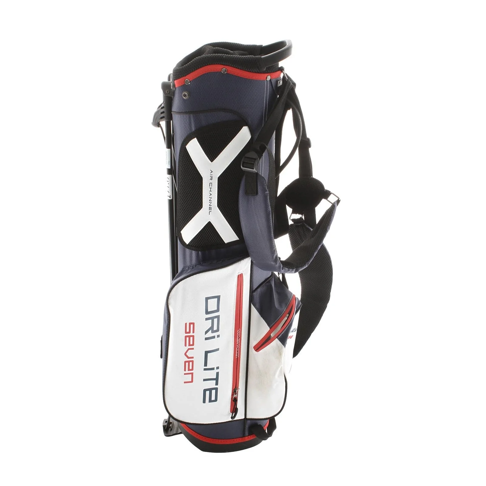 Big Max Dri Lite Seven Stand Bag - Blue/White/Red - Image 3